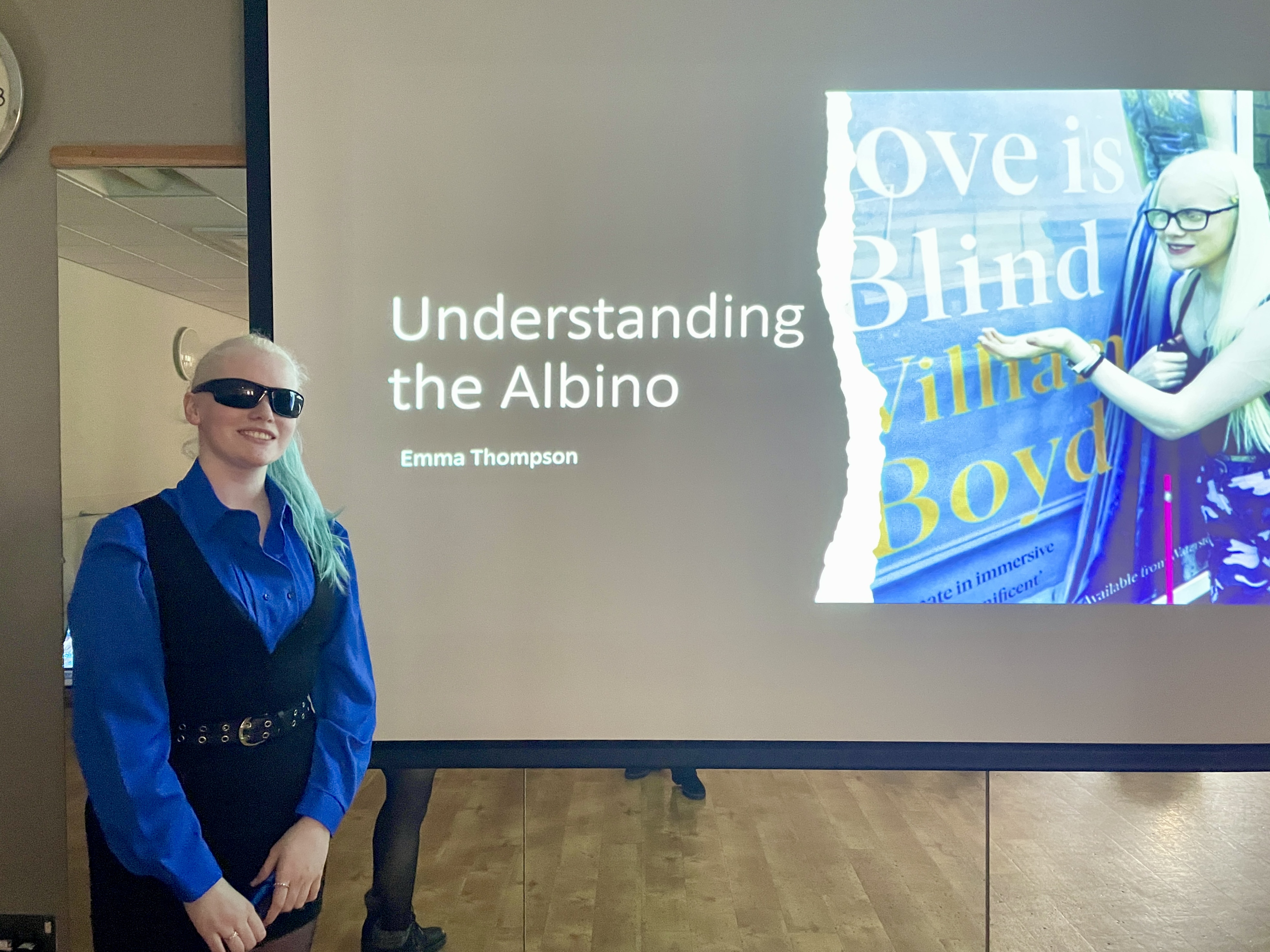 Student shines light on Albinism in powerful presentation